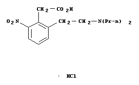 2-[2-(二丙氨基)-乙基]-6-硝基苯乙酸鹽酸鹽